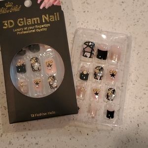 FANCY Press on nails (2 PACKS OF 12)